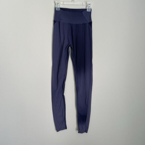 Alphalete Size M Purple Aura High Rise Blizzard Print Leggings Purple Workout - Picture 1 of 6